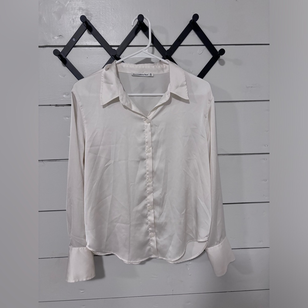 Satin Button Up Blouse